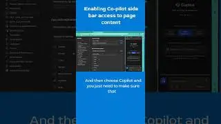 Enabling Co pilot side bar access to page content #tutorial #microsoft