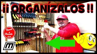 💢 RACK ORGANIZADOR DE SARGENTOS O PRENSAS DE APRIETE PARA EL TALLER 💢