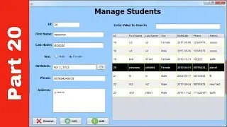 JAVA - Student Information System Project In Java Using NetBeans With Source Code | Part 20