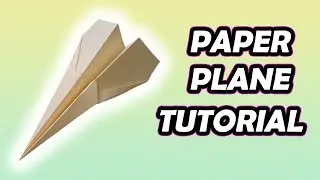 Follow these instructions to make a simple paper airplane #origami