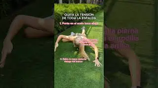 1 EJERCICIO ✨ PARA ALIVIAR Y QUITAR LA TENSIÓN DE LA ESPALDA // Espalda sana desde casa
