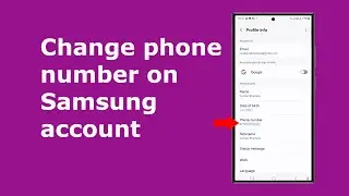 Samsung account change phone number without the need of old phone number