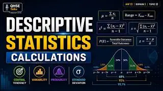 ASP 11 Domain 1 Topic 11 |  | central tendency, Variance, Standard Deviation & Probability