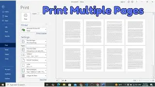 How to Print Multiple Pages Per Sheet in MS Word