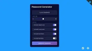 Генератор случайных паролей - HTML | CSS | JS (php,js,html)