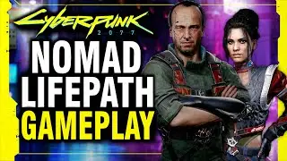 Cyberpunk 2077 - Nomad Lifepath Full Intro Gameplay