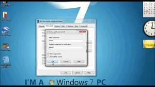 How to create a archive and add a password