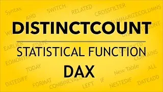 DISTINCTCOUNT Function | STATISTICAL Function | DAX Function | Power BI DAX | 