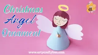 Easy Paper Cone Angel Ornament 🎄 | DIY Christmas Angel Decoration | Kids Craft Tutorial