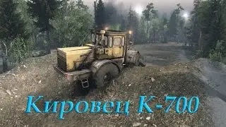SpinTires обзор мода ( Кировец К-700 )