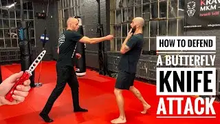 How To Defend a Butterfly Knife Attack - Krav Maga