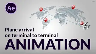 Plane arrival on terminal to terminal ~ Abode After Effects CC || Graphics Planet