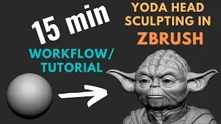ZBRUSH Head Sculpting from sphere