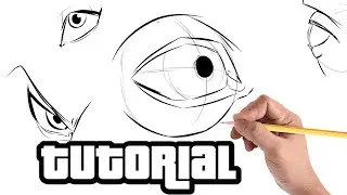Como desenhar OLHOS e PÁLPEBRAS usando um programa digital GRATUITO