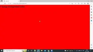 How to change background color using HTML and CSS