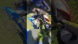 Как сломать ключицу сопернику😬 #gopro #honda#ktm#motorcycle#motocross#racing#offroad#cc