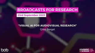 Visual AI for Audiovisual Research