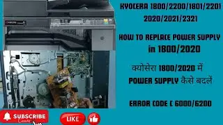 HOW TO REPLACE POWER SUPPLY 1800/2020! ERROR CODE 6000 6200