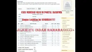 CARA MERUBAH NILAI DI PORTAL AKADEMIK