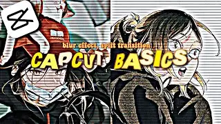 capcut basics (split transition, effects..) | capcut tutorial