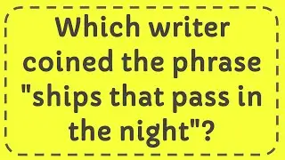 Which writer coined the phrase 