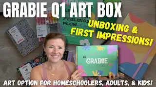 GRABIE Art Box Unboxing || Homeschool Art Option? Honest Opinion & First Impressions