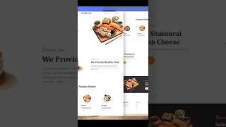 Restaurant website using HTML and CSS