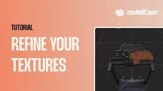 Refine textures of AI generated 3D with Modddif