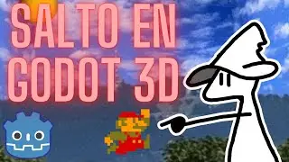 COMO HACER UN SALTO EN GODOT 3D!!!🧙‍♂️🧙‍♂️ - SOLO 4 LINEAS DE CODIGO - MAGODOT