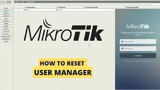 How to Reset MikroTik User Manager Password step by step guide