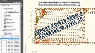 Import Points from a Database IN CIVIL 3D | Complete Autodesk CIVIL 3D | CIVIL DRAFTING | ARCHITECT