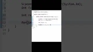 Factorial of a number - Java Program.