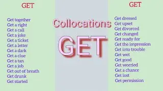 Collocations GET / learning English