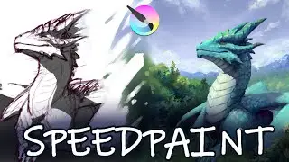 Summer dragon | Speedpaint | krita