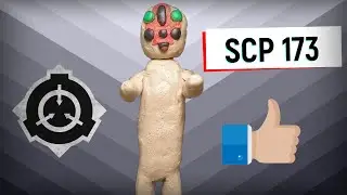 scp 173 из пластилина / монстр скульптура лепка