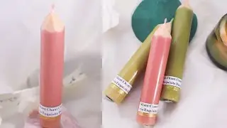 Candle Making Tutorial #14: Pencil Taper Candle (using soy wax & beeswax)
