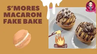 Let’s Fake Bake S’mores macarons! #fakebake #smores #peepthisyaall