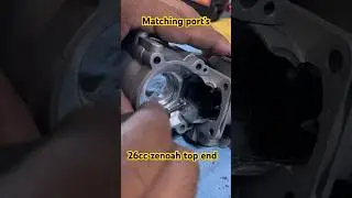 26cc zenoah engine  modded ports and transfers 