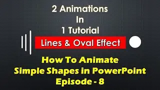 Lines and Oval Animation with Motion Paths in PowerPoint Tutorial