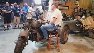 Watching Dale shoot an episode of Dale's Channel at Wheels Through Time.