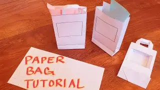 How to fold a small paper bag (Free printable template)