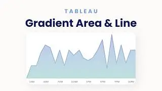 Gradient Area + Line Chart in Tableau | Inspired by iPhone Weather App