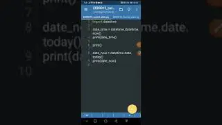 Python 🐍 on Android: 13 Format a Date and Time using the strftime() Method