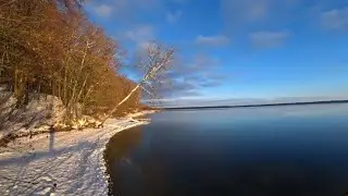 Formation of ice. First ice fishing. First catch.