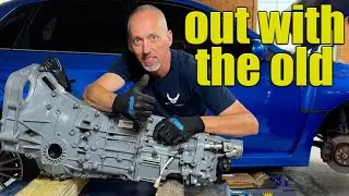 Removing a WRX transmission
