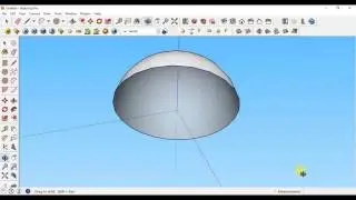 Sketchup tutorial - How to make a dome/hemisphere using 