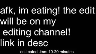 just editing a video :)