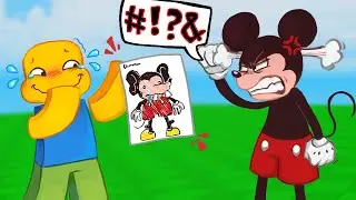 MICKEY plays ROBLOX DRAW ME 2 — EVEN WORSE DRAWINGS?!