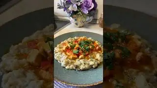 Турецкое блюдо «хюнкар беенди» пюре из баклажанов с куриным соусом