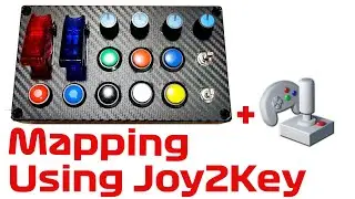 Button-box mapping using Joy2Key